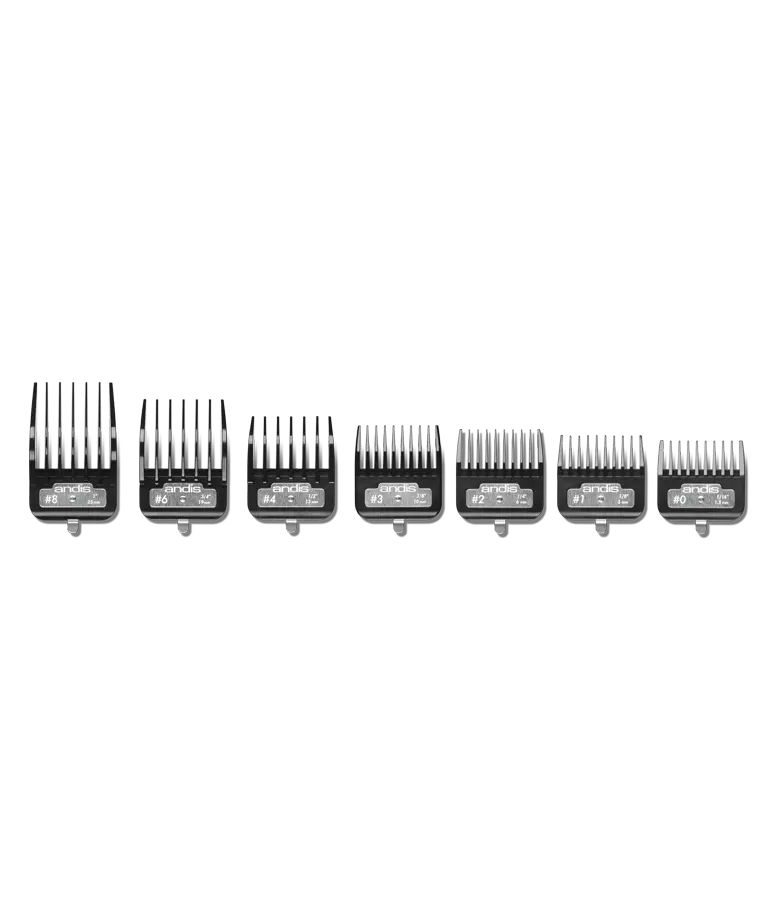 ANDIS BG SERIES PREIMUM METAL CLIP COMB SET 7PCS